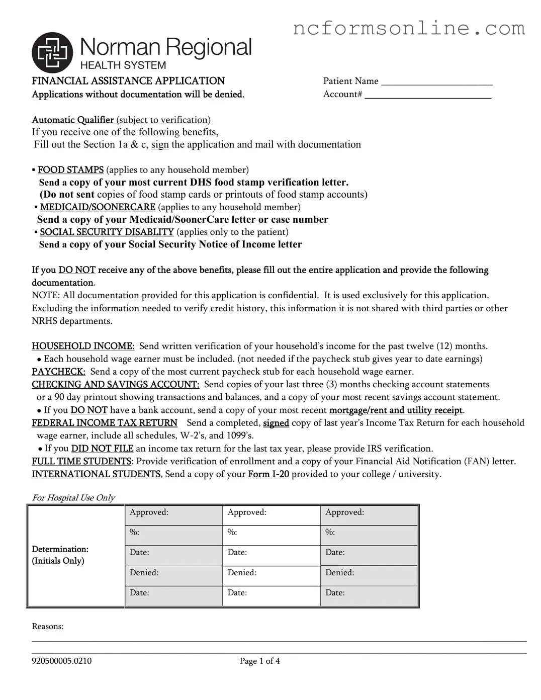 Free North Carolina Department Of Insurance Form