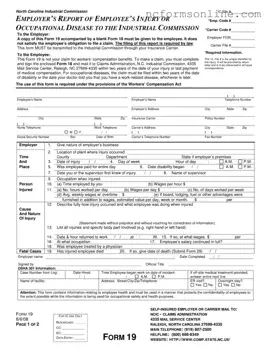 Free 19 North Carolina Form
